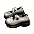 thumbnail image 1 of Sweet Lolita Cosplay Flat Mary Jane Shoes Cute Goth Chunky Platform Dress Pumps Shoes PU Leather Oxfords for Women, 1 of 8