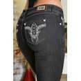 thumbnail image 1 of Sweet Look Classic Rhinestone Premium Women's Stretch Skinny Fit BLACK Denim Jeans Pants, 1 of 7