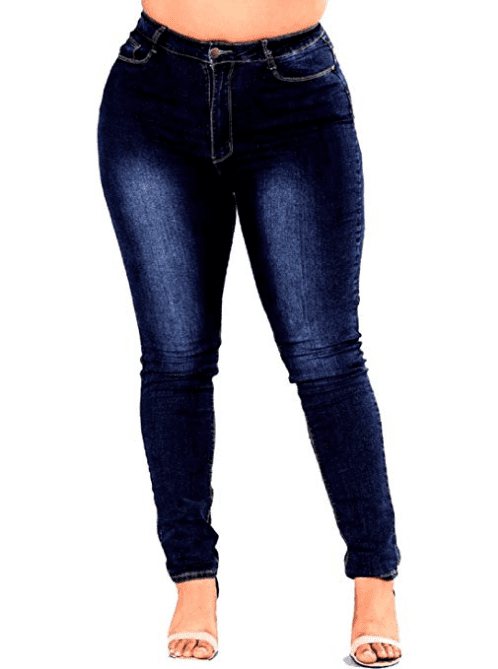 Sweet Look Premium Edition Women's Jeans · Plus Size · High Waist · Skinny  · Style A086-2