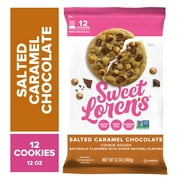 Sweet Loren's Ready to Bake Salted Caramel Chocolate Cookie Dough, Gluten Free & Vegan, Top 9 Allergen Free, 12 oz