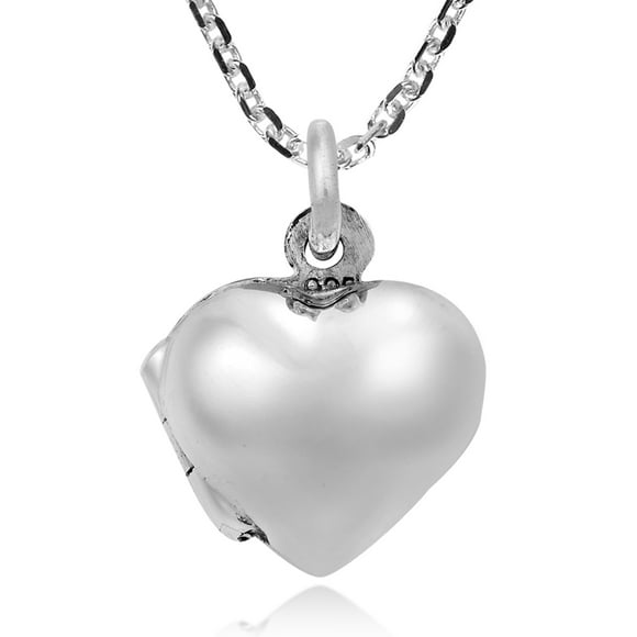 Sweet Love Small Heart Sterling Silver Locket  Necklace