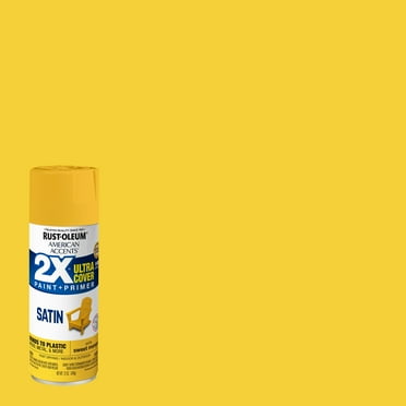 Sweet Mango, Rust-Oleum American Accents 2X Ultra Cover Satin Spray Paint- 12 oz