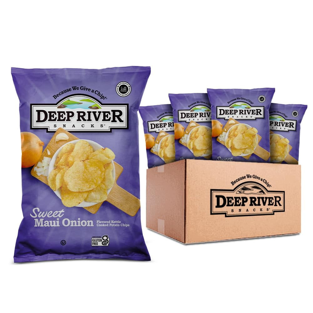 Sweet Maui Onion Kettle Cooked Potato Chips, 2-Ounce (Pack of 24)