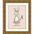 thumbnail image 1 of Sweet Melody Designs 12x14 Gold Ornate Wood Framed with Double Matting Museum Art Print Titled - Bunny Princess, 1 of 4