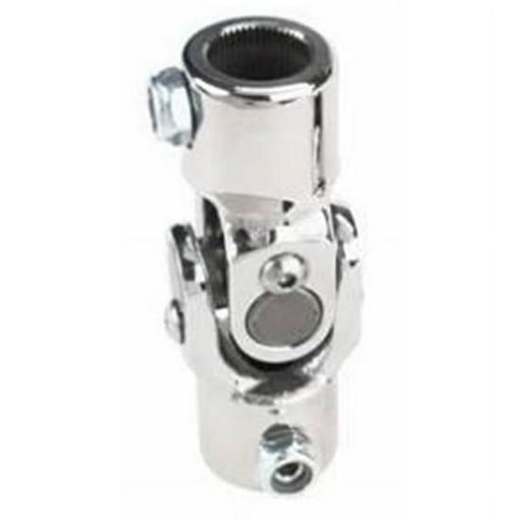 Sweet Mfg Chrome U-Joint, 3/4-30 Spline to 3/4 DD, Small GM P/S '78-Up