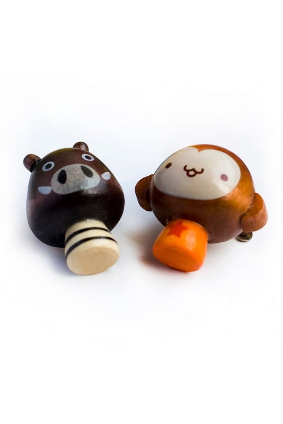 [Sweet Monkey & Pig] - Brooch / Brooch Pin / Animal Pin Brooch