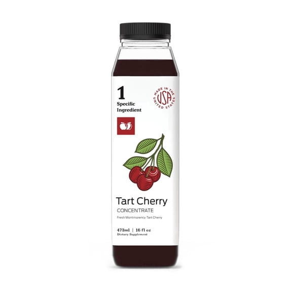 Complete Natural Products Sweet Montmorency Tart Cherry Juice Concentrate - 16oz Syrup, Extract, & Tart Cherry Juice Supplement for Sleep & Uric Acid
