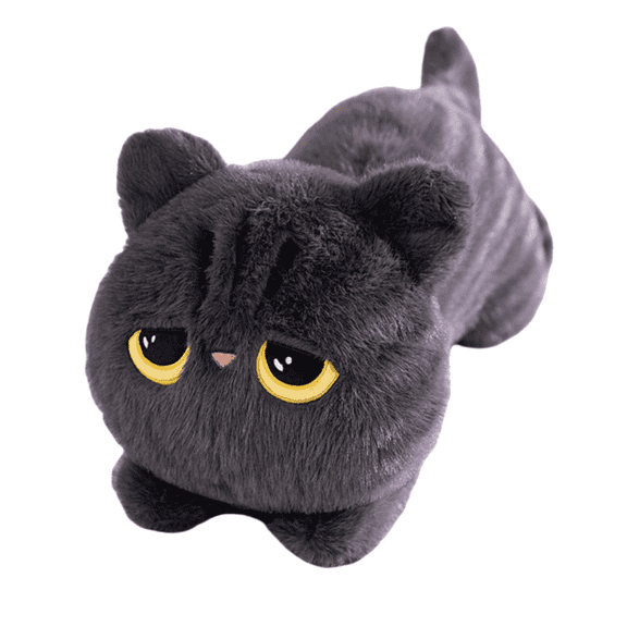 Sweet Mu Cheng-Large Black Gray Cat -20 ''/28 '' Cat - Cute Stuffed Animal Pillow Toy