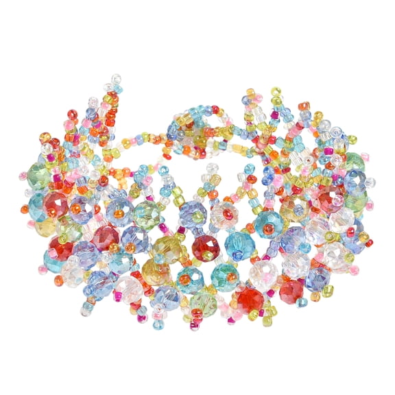 Sweet Multicolor Crystal Beaded Toggle Bracelet