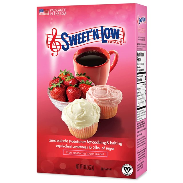 Sweet’N Low ZeroCalorie Sweetener, Contains Saccharin, Sugar