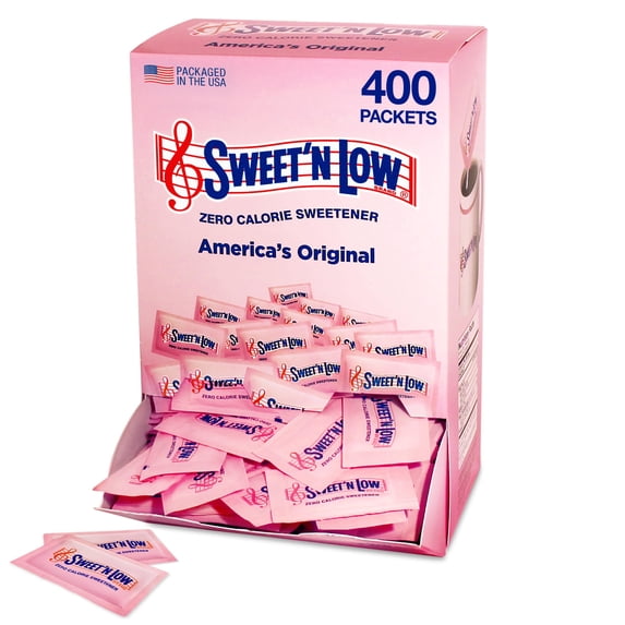 Sweet'N Low Zero Calorie Sweetener Packets, 400 Ct, Kosher & Gluten Free