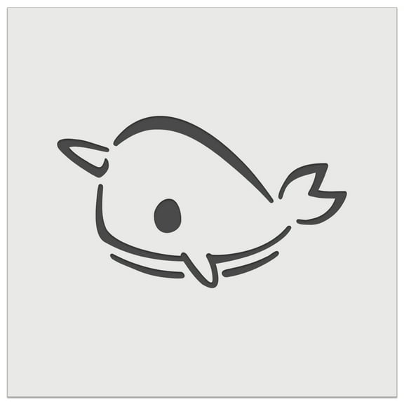 Sweet Narwhal Unicorn of the Sea DIY Cookie Wall Craft Stencil - 4.5 Inch