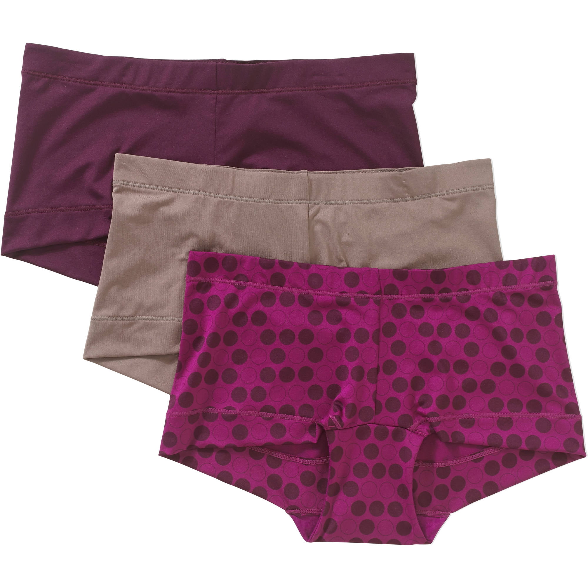 Sweet Nothings Women's Boyshort Panties 3 Pack