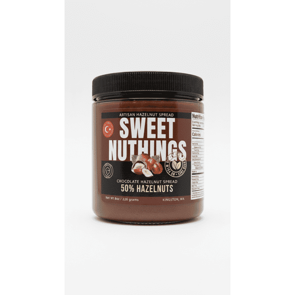 Sweet Nuthings Artisan Chocolate Hazelnut Spread Vegan Palm-Oil Free 50% Hazelnuts 8 oz