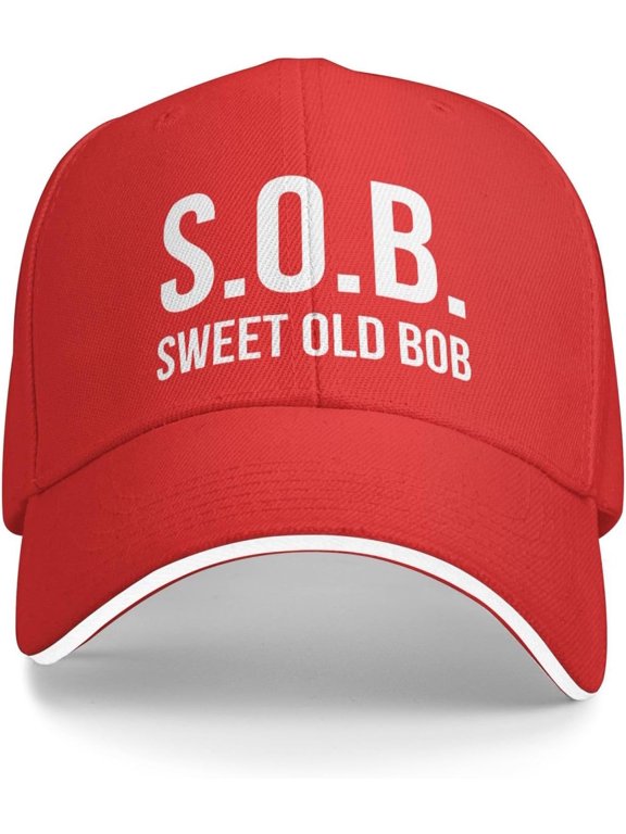 Sweet Old Bob Hat Funny Sandwich Visor Golf Baseball Cap Adjustable Dad Hats for Men Women