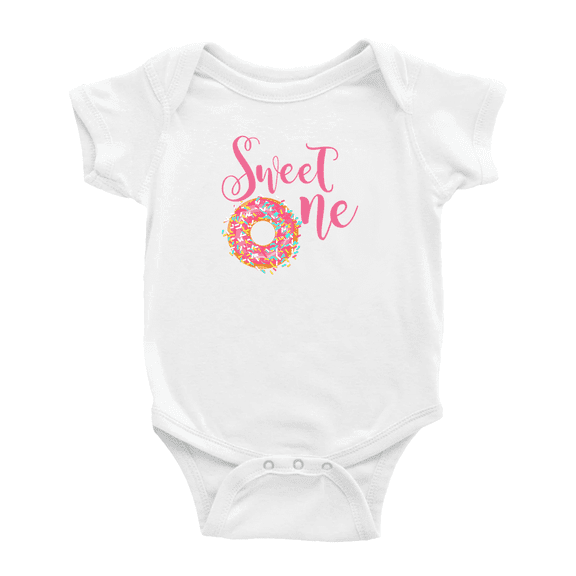 Sweet One Donut 1St Birthday Cute Baby Bodysuit Unisex
