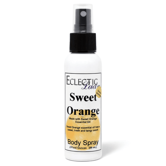 Sweet Orange Body Spray, Eclectic Lady, Hydrating Mist, Unisex (Double Strength), 2 oz
