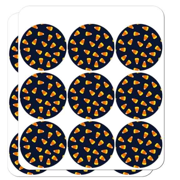 Sweet Orange Candy Corn Pattern Planner Calendar Scrapbooking Crafting Stickers