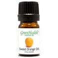 thumbnail image 1 of Sweet Orange Essential Oil - 1/6 fl oz (5 ml) Glass Bottle w/ Euro Dropper - 100% Pure Essential Oil by GreenHealth, 1 of 8