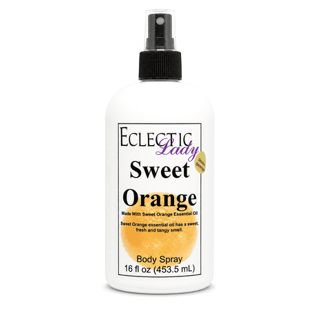Sweet Orange Body Spray, Eclectic Lady, Hydrating Mist, Unisex, 16 oz