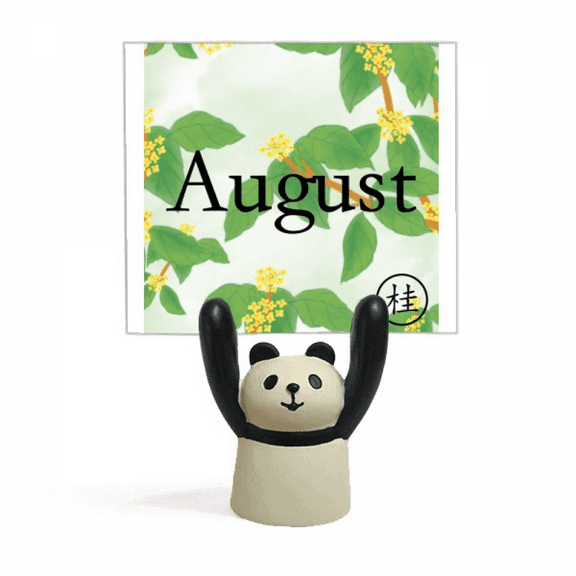 Sweet Osmanthus August Design Pattern Memo Holder Cartoon Animal Panda Stand Decoration