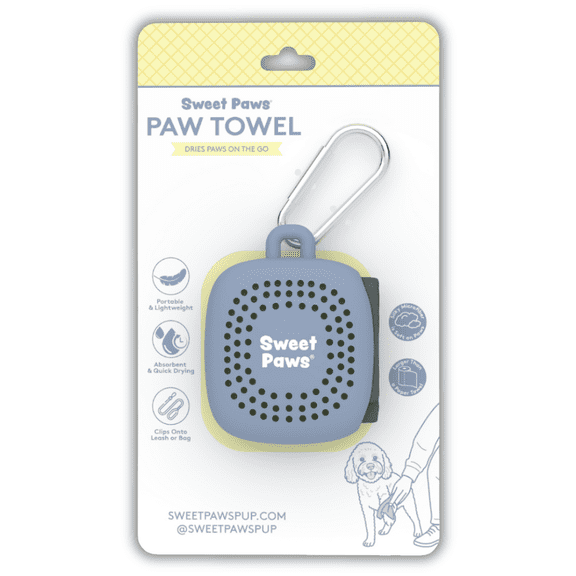 Sweet Paws Portable Paw Towel - Glacier