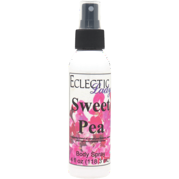 Sweet Pea Body Spray, Eclectic Lady, Hydrating Mist, Unisex, 2 oz