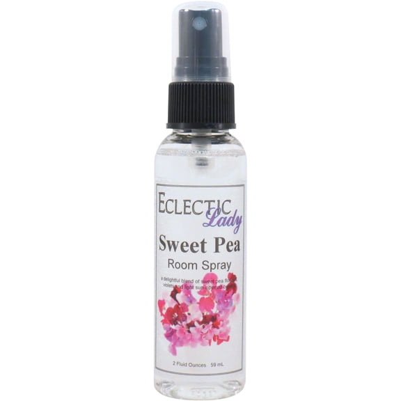 Sweet Pea Room Spray by Eclectic Lady, 2 Ounces, Fragrant Aromatic Room Mist For Home, Room, Office