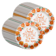 thumbnail image 1 of Sweet Peach on the Way Baby Shower Party Supplies Large 9" Paper Plates in Bulk 32 Piece, 1 of 1