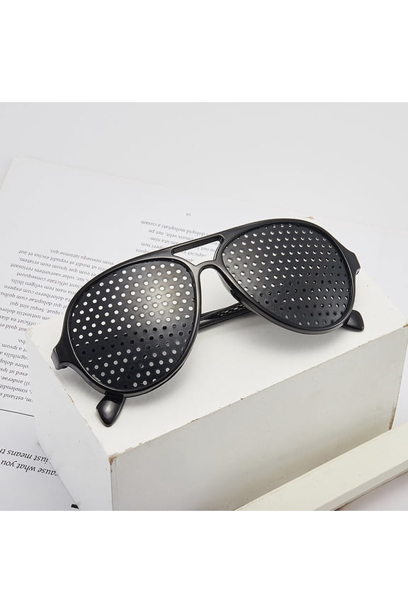 Sweet Pinhole Sunglasses for Travel, Cycling, and Parties: Retro Fashion Eyewear with Enhanced Visual Clarity