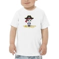 thumbnail image 1 of Sweet Pirate Panda W Eyepatch T-Shirt Toddler -Image by Shutterstock,  4 Toddler, 1 of 4