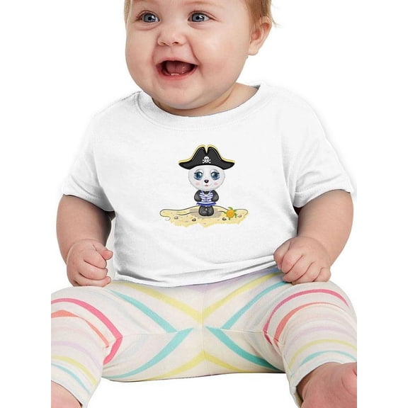 Sweet Pirate Panda W Turtle T-Shirt Infant -Image by Shutterstock,  24 Months