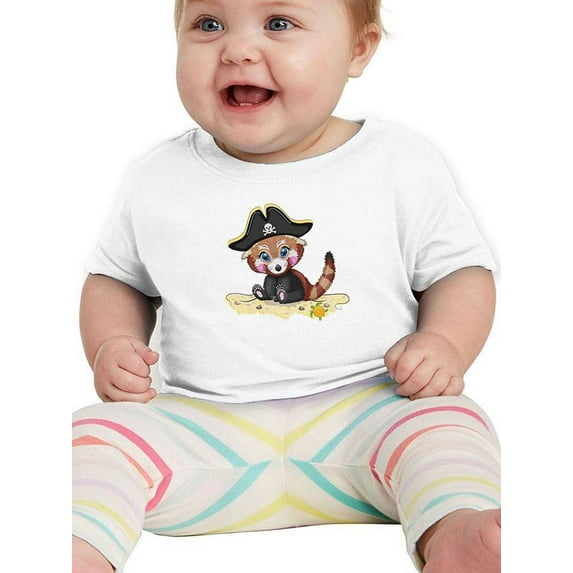 Sweet Pirate Red Panda T-Shirt Infant -Image by Shutterstock, 12 Months