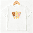 thumbnail image 1 of Sweet Popsicles Leopard Girls Graphic Tee, Cute Summer Ice Pops 100% Cotton Kids Short Sleeve T-Shirt, 1 of 5