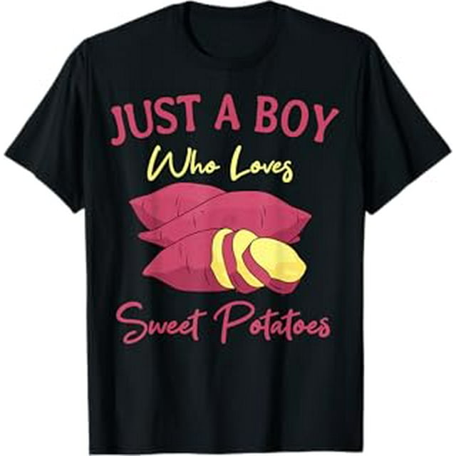 Sweet Potato Boy Root Vegetable Camote Vegan Vegetarian TShirt