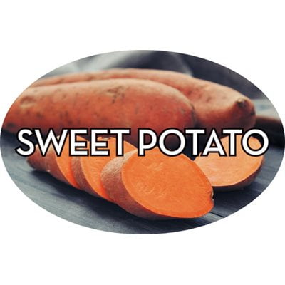 Sweet Potato Food Store Labels 1.25" x 2" 500 each per roll Great Quality Stickers Decals