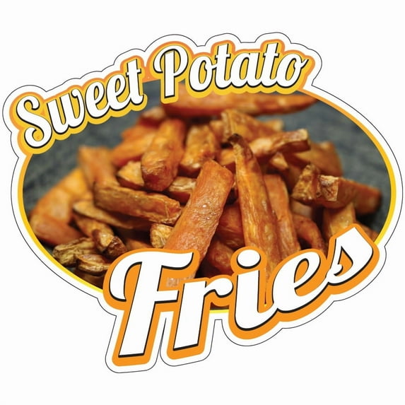 Sweet Potato Fries 16" Decal Concession Stand Food Truck Sticker