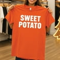 thumbnail image 1 of Sweet Potato Grouchy Potato Couple Matching Thanksgiving T-Shirt, 1 of 5
