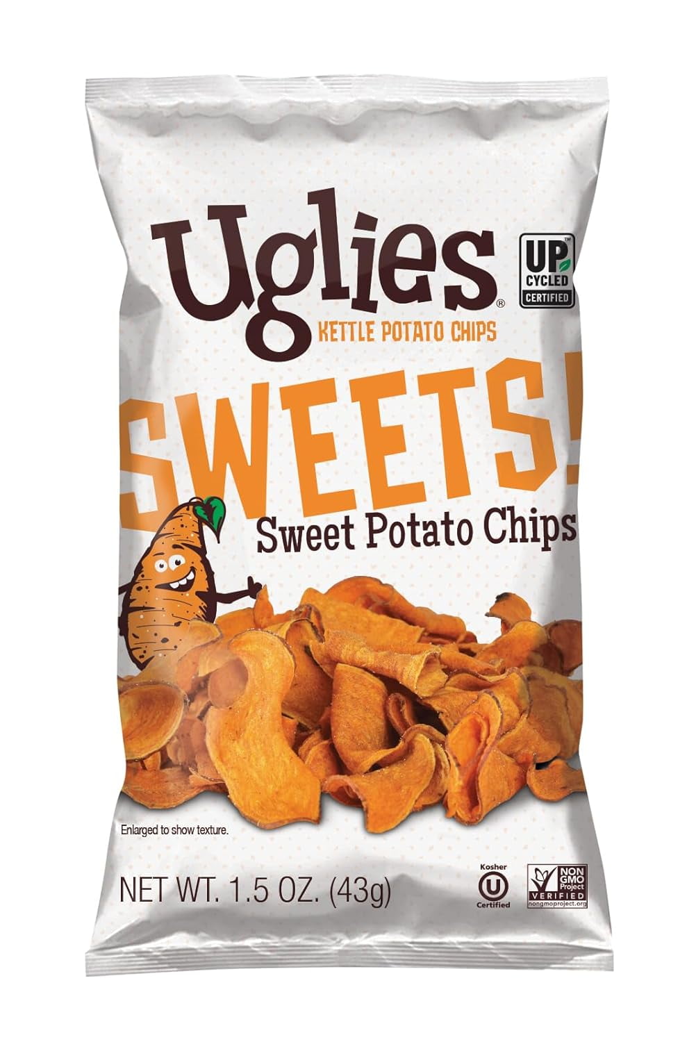 Sweet Potato KettleCooked Potato Chips, Gluten , KosherFriendly