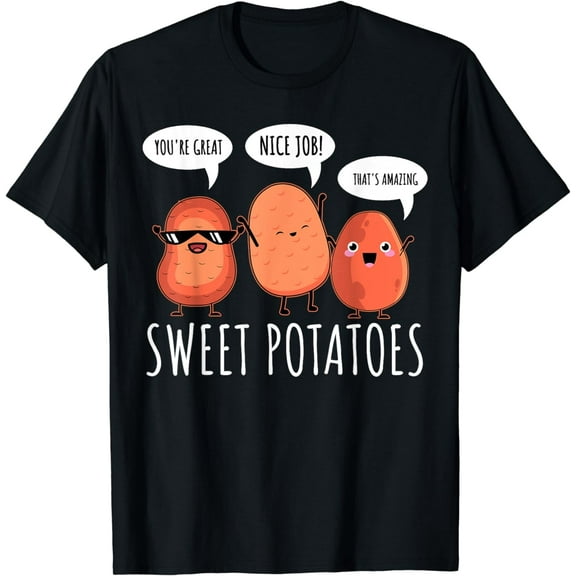 Sweet Potato Motivation Root Vegetable Camote Vegetarian T-Shirt