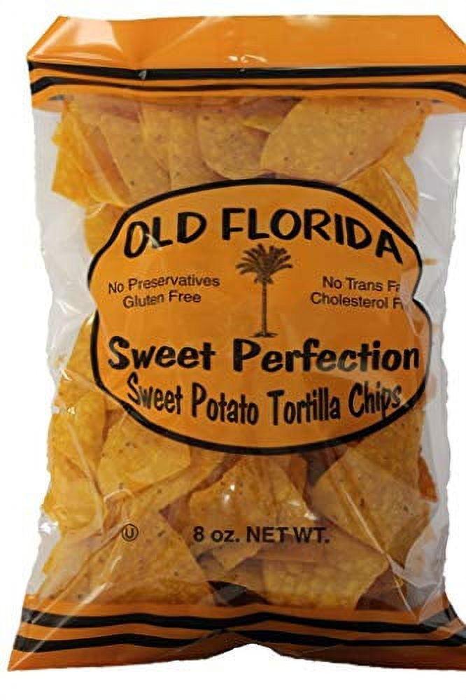 Sweet Potato Tortilla Chips, 8 Oz. PACK OF FOUR (4) Famous South