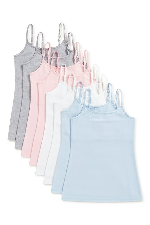 Girls Camisoles 8-Pack, Sizes 4-16