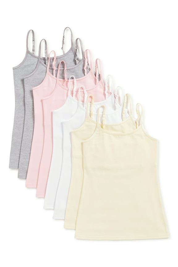 Girls Camisoles 8-Pack, Sizes 4-16