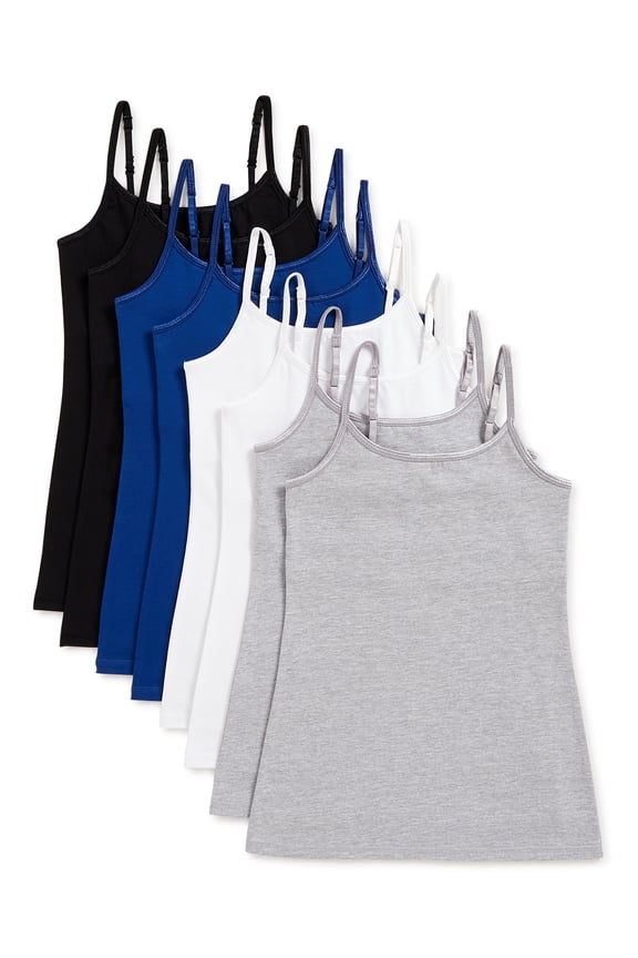 Girls Camisoles 8-Pack, Sizes 4-16