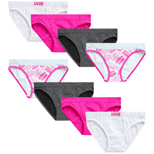 Sweet Princess Girls' Nylon/Spandex Seamless Bikini Underwear Panties