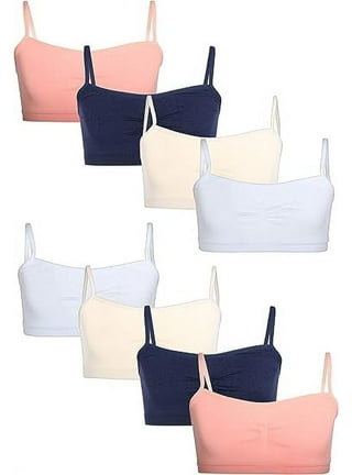 Yellowberry® Girls Super Soft Pima Cotton High Quality First Training Bra  with Convertible Straps