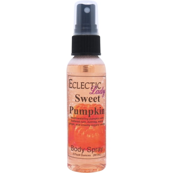 Sweet Pumpkin Body Spray, Eclectic Lady, Hydrating Mist, Unisex, 2 oz