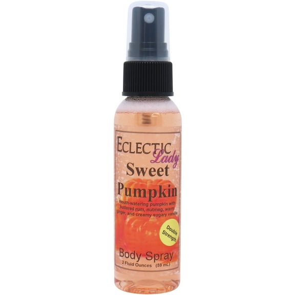 Sweet Pumpkin Body Spray, Eclectic Lady, Hydrating Mist, Unisex (Double Strength), 2 oz