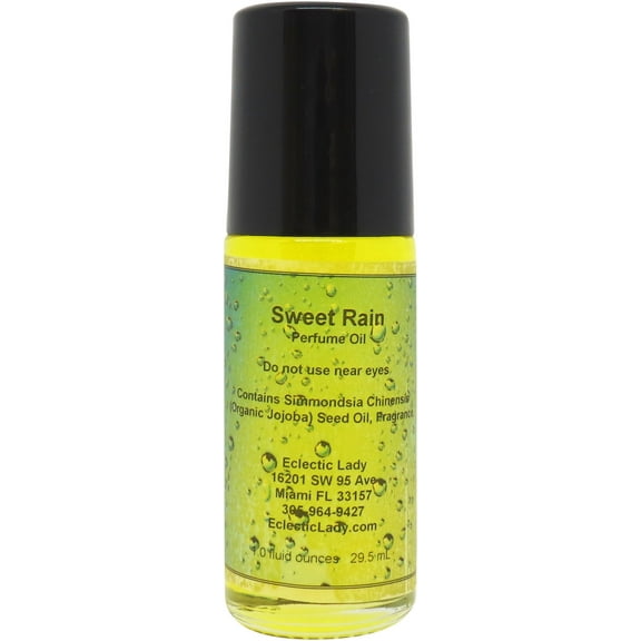 Sweet Rain Perfume Oil, 1.0 Oz Portable Roll-On Fragrance