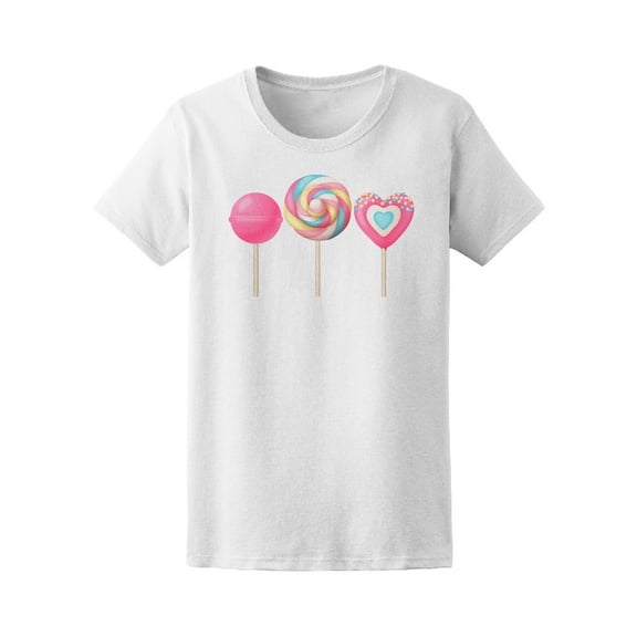 Sweet Realistic Lollipops T-Shirt Women -Image by Shutterstock, Female x-Large